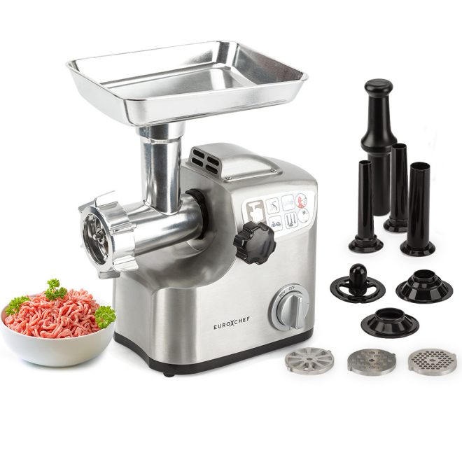 EuroChef Meat Grinder Electric Mincer Sausage Filler Kebbe Maker