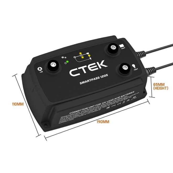 CTEK Smartpass 120S 120A Power Management System for 12V Starter Service Battery