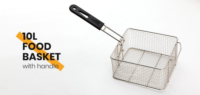 EuroChef Commercial Electric Deep Fryer Frying Basket Chip Cooker Fry Scoop. – Single Frying