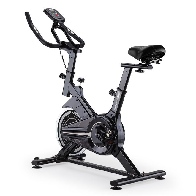 PROFLEX Spin Bike Flywheel Commercial Gym Exercise Home Fitness – Grey