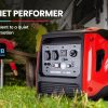 Inverter Generator 4500W Max 3500W Rated, Quiet Petrol Portable for Motorhome Camping Home Backup