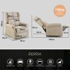 FORTIA Electric Recliner Lift Heat Chair for Elderly, Massage, Heat Therapy, Aged Care – Beige