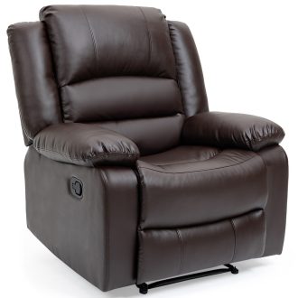 FORTIA Elderly-Friendly Luxury Recliner Chair – Brown