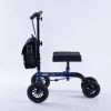 Knee Scooter Walker, 10 inch Tyres Dual Brakes Bag – Broken Leg Ankle Foot Mobility – Crutches Alternative – Blue