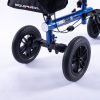 Knee Scooter Walker, 10 inch Tyres Dual Brakes Bag – Broken Leg Ankle Foot Mobility – Crutches Alternative – Blue