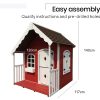 ROVO KIDS Cubby House Wooden Cottage Outdoor Furniture Playhouse Children Toy