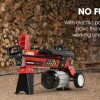 BAUMR-AG 6 Ton Electric Log Splitter 6T Hydraulic Firewood Wood Timber Block Cutter Small Machine