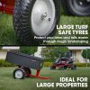 BAUMR-AG 270kg Capacity Metal Dump Cart, for Ride on Mower