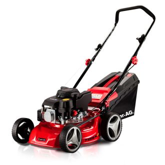 Baumr-AG Lawn Mower 139CC 17 Petrol Push Lawnmower 4-Stroke Engine Catch.