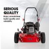 Baumr-AG Lawn Mower 139CC 17 Petrol Push Lawnmower 4-Stroke Engine Catch. – Red