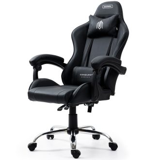 OVERDRIVE Conquest Series Reclining Gaming Ergonomic Office Chair with Lumbar and Neck Pillows