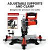 BAUMR-AG 210mm Sliding Compound Mitre Drop Saw and Adjustable Stand Combo