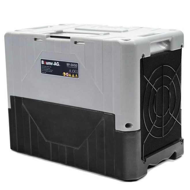 Baumr-AG 50L/day Commercial Air Dehumidifier for Mould, Portable, Stackable, LCD Display, Wheels