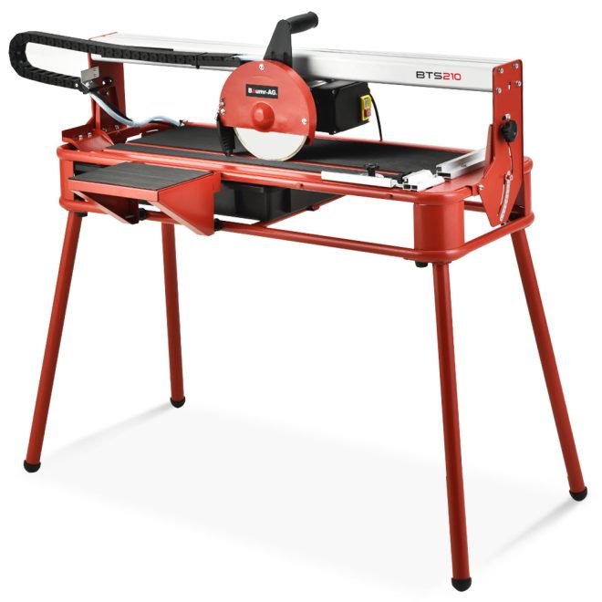 BAUMR-AG 800W Electric Tile Saw Cutter with 200mm (8″) Blade, 720mm Cutting Length, Side Extension Table