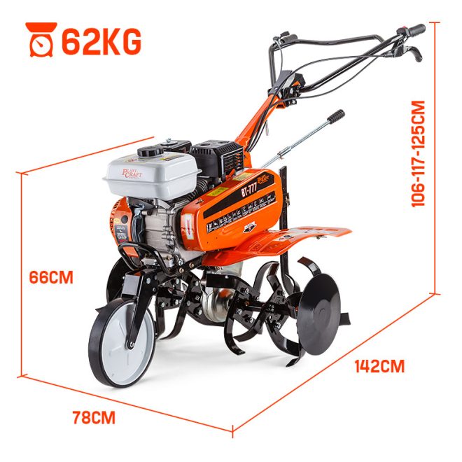 PLANTCRAFT 7.0HP Cultivator Tiller Plough Self-Propelled Rotary Rototiller