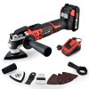 Baumr-AG 20V Cordless Oscillating Multi-Tool Cutting Saw Battery Sander Kit Lithium Battery