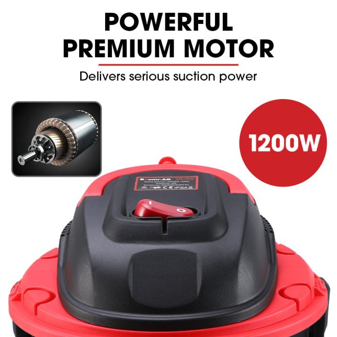 1200W Wet and Dry Vacuum Cleaner, with Blower, for Car, Workshop, Carpet – 20 L