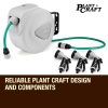 PLANTCRAFT Retractable Garden Water Hose Reel Storage Spray Gun Rewind – 10 M