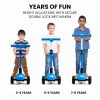 ROVO KIDS 3-Wheel Electric Scooter, Ages 3-8, Adjustable Height, Folding, Lithium Battery – Blue