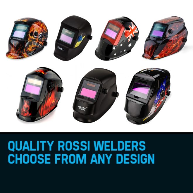 ROSSI Solar Welding Helmet Auto Darkening Welder Mask Lens ARC TIG MIG MAG