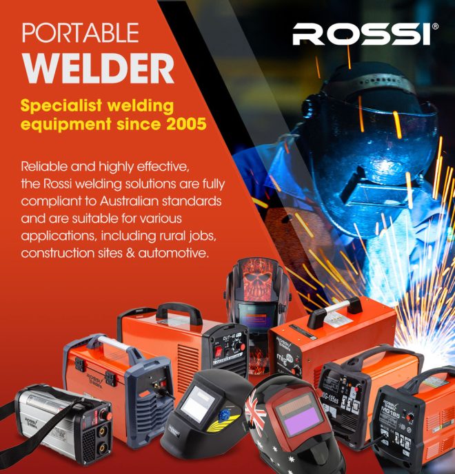 ROSSI 220A MIG Welder Inverter TIG Gasless Portable Welding Machine MMA ARC 15A Plug