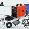 ROSSI 220A MIG Welder Inverter TIG Gasless Portable Welding Machine MMA ARC 15A Plug