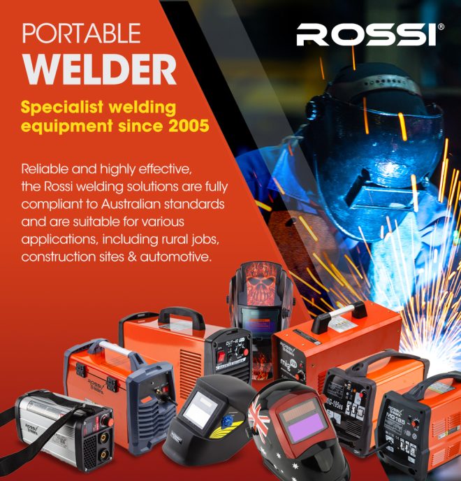 ROSSI 180 Amp Stick Welder, Portable Arc MMA Inverter Welding Machine, 15A Plug