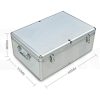 Aluminium CD Case with 510 Discs Storage EK-CDC-100-YQ