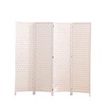 Braselton EKKIO 4-Panel Pine Wood Room Divider