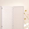 Braselton EKKIO 4-Panel Pine Wood Room Divider – White