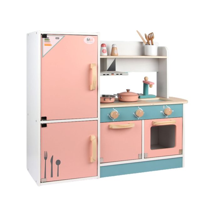 Wooden Kitchen Playset for Kids (Refrigerator Kitchen Set) EK-KP-105-MS