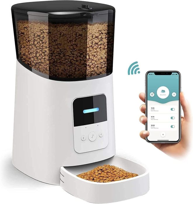 WiFi 6L Automatic Pet Feeder (White) FI-FD-121-CX