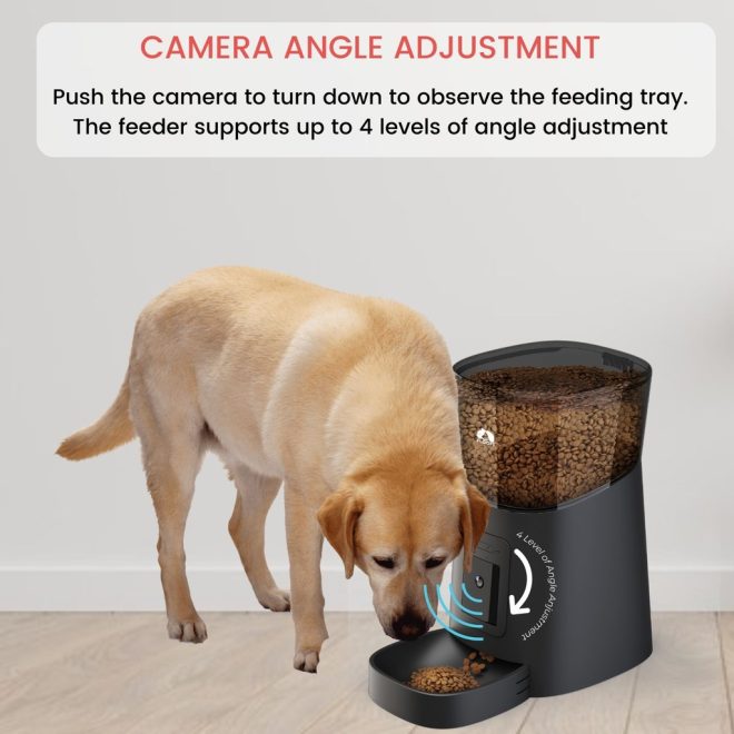 Floofi Smart Pet Feeder with Camera – FI-FD-109-CX – Black