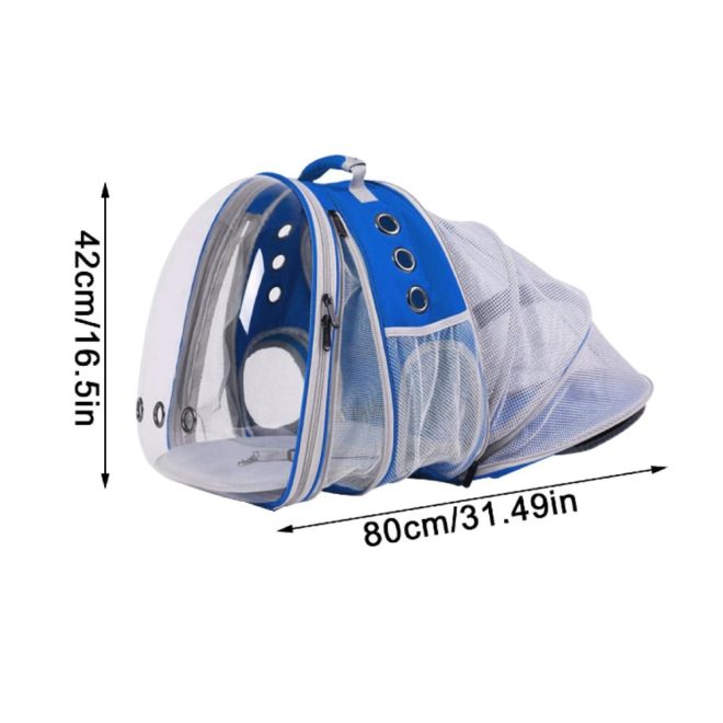 Floofi Expandable Space Capsule Backpack – Blue, Model 1