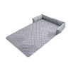 Pet Sofa Cover with Bolster L Size (Light Grey) FI-PSC-115-SMT