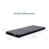 Batavia 3 Fold Folding Mattress – Dark Grey