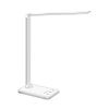 LED Desk Lamp with Wireless Charger & USB Charging Port with 5 Brightness Levels & 5 Lighting Modes (White)