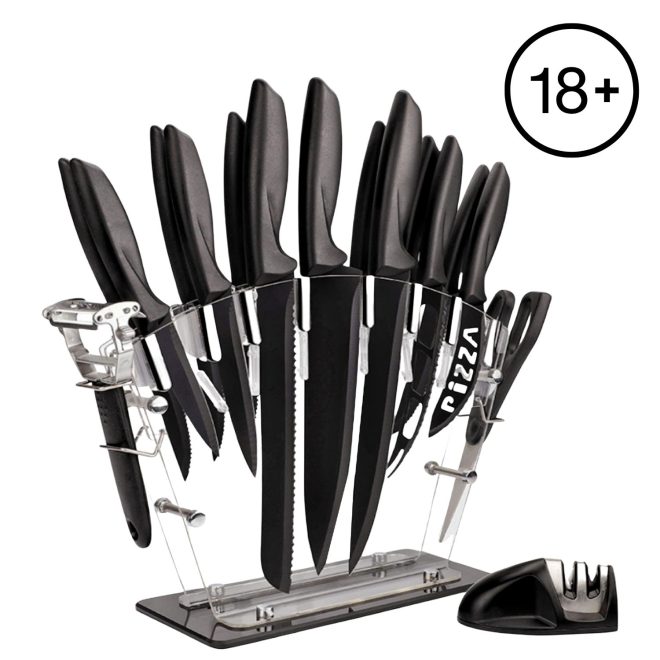 17 pieces Kitchen Knife Set Chef Knives Stainless Steel Scissor