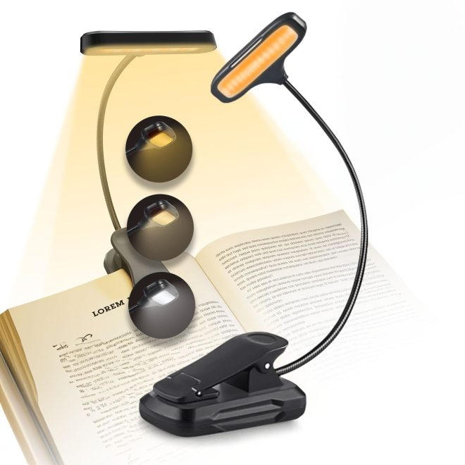 GOMINIMO LED Clip Book Light 15 LED