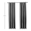 Blackout Window Curtains for Thermal Insulated Room (Set of 2, W132cm x D213cm, Light Grey)