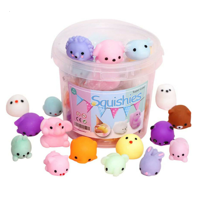 Mochi Squishy Toy 64pcs for Kids Party Favors GO-SQT-100-DD