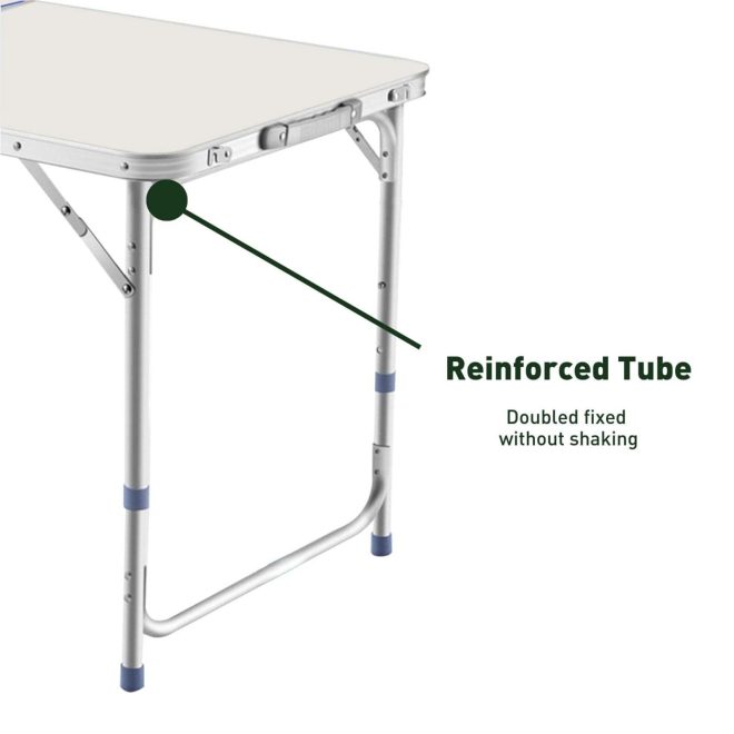 Camping Table 120cm Silver With 4 Chair