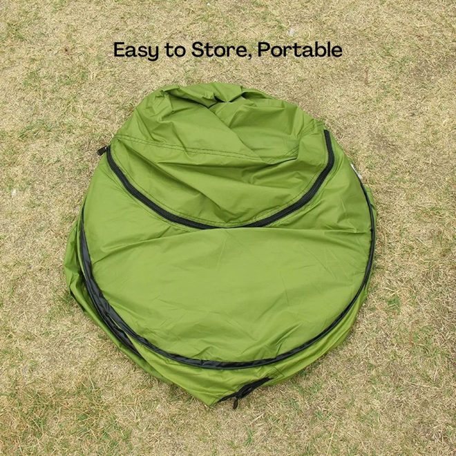 KILIROO Shower Tent with 2 Window – Green