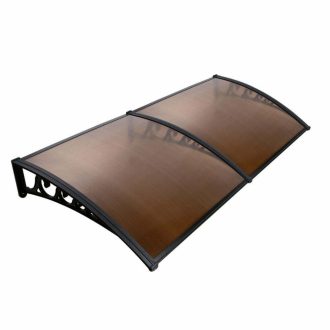 NOVEDEN Window Door Awning Canopy Outdoor UV Patio Rain Cover Tawny