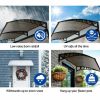 NOVEDEN Window Door Awning Canopy Outdoor UV Patio Rain Cover Tawny – 1×2 m, Brown