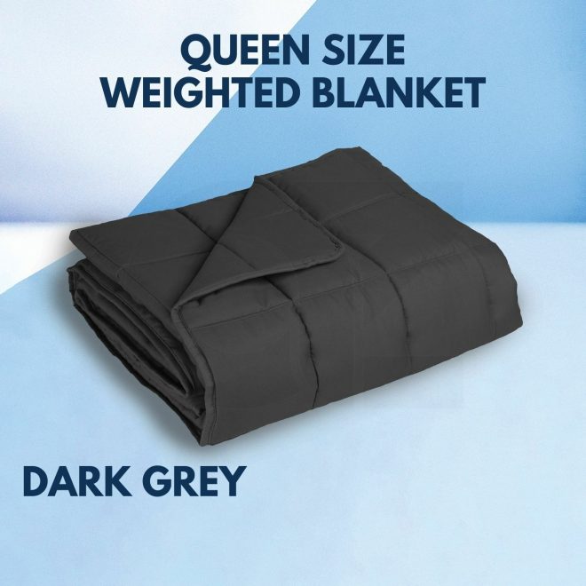 Polyester Queen Size Weighted Blanket 9kg (Dark Grey)