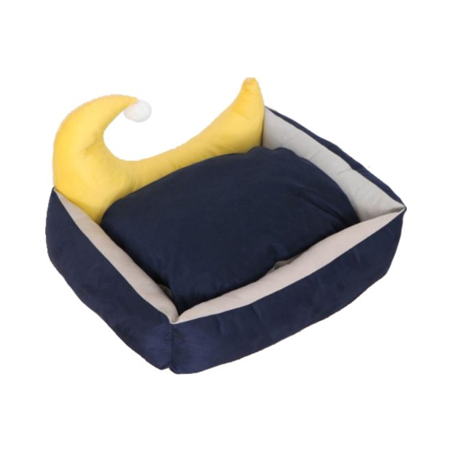 Pet Bed Moon Design (M Blue)