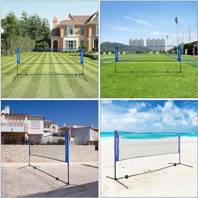 3m Portable Tennis Badminton Net Blue