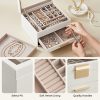 Jewelry Box 3-Layer with 2 Drawers Cloud White