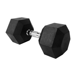 VERPEAK Rubber Hex Dumbbells – 22.5kg